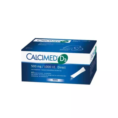 CALCIMED D3 500 mg/1000 I.U. Direct Granules, 60 pcs