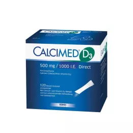 CALCIMED D3 500 mg/1000 I.U. Direct Granules, 120 pcs