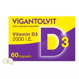 VIGANTOLVIT 2000 I.U. vitamin D3 soft capsules, 60 pcs