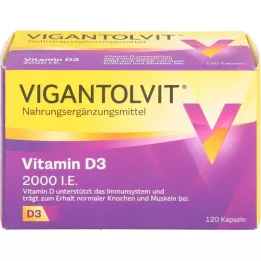 VIGANTOLVIT 2000 I.U. vitamin D3 soft capsules, 120 pcs