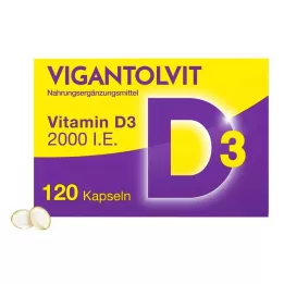 VIGANTOLVIT 2000 I.U. vitamin D3 soft capsules, 120 pcs