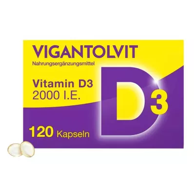 Vigantolvit 2000 IU vitamin D3 soft capsules, 120 pieces Vigantolvit 2000 IU vitamin D3 soft capsules, 120 pieces