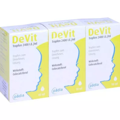 Devit drops 2400 IU / ml oral drops, 3X10 ml
