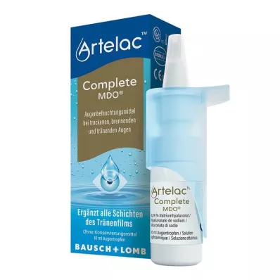 Artelac Complete MDO eye drops for dry / watery eyes, 10 ml Artelac Complete MDO eye drops for dry / watery eyes, 10 ml
