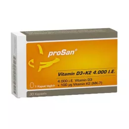 PROSAN Vitamin D3+K2 4,000 I.U. Capsules, 30 pcs