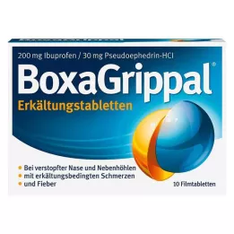 BOXAGRIPPAL Cold tablets 200 mg/30 mg FTA, 10 pcs