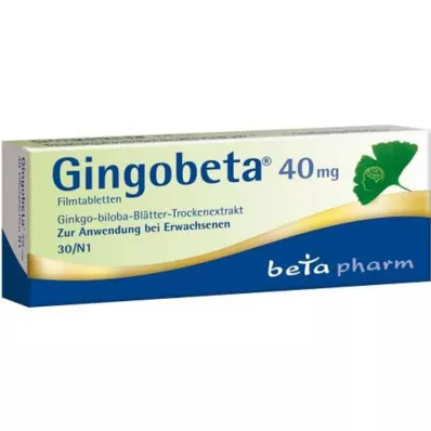 Gingobeta 40 mg film-coated tablets, 30 pcs