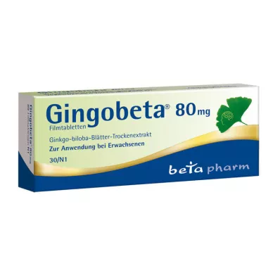 GINGOBETA 80 mg film-coated tablets, 30 pcs