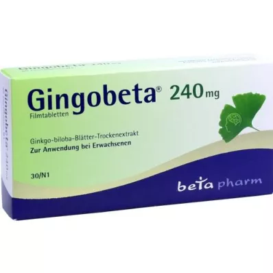 GINGOBETA 240 mg film-coated tablets, 30 pcs