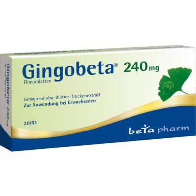 Gingobeta 240 mg film-coated tablets, 30 pcs