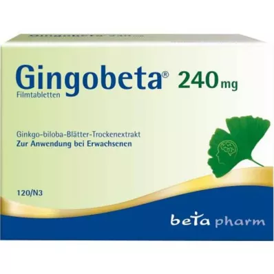 Gingobeta 240 mg film-coated tablets, 120 pcs