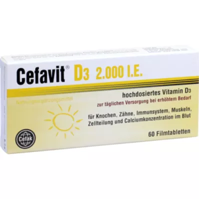 CEFAVIT D3 2,000 I.U. film-coated tablets, 60 pcs