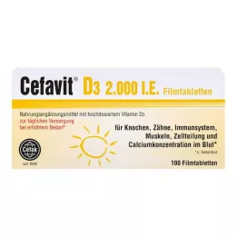 CEFAVIT D3 2,000 I.U. film-coated tablets, 100 pcs