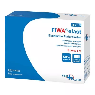 FIXIERBINDE elastic 6 cmx4 m cellophane, 1 pc
