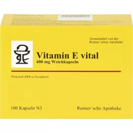 VITAMIN E VITAL 400 mg Rennersche Apotheke Soft C., 100 pcs