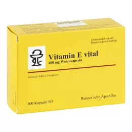 VITAMIN E VITAL 400 mg Rennersche Apotheke Soft C., 100 pcs