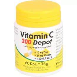 VITAMIN C 300 Depot+Zinc+Histidine+D Capsules, 60 Capsules