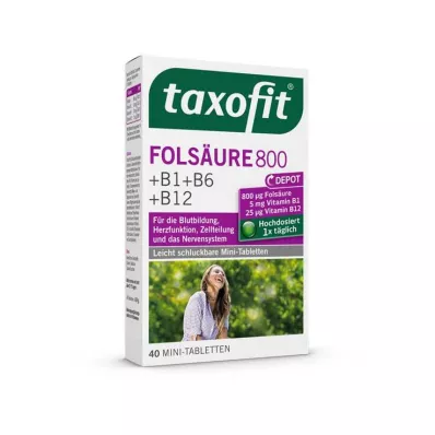 TAXOFIT Folic acid 800 depot tablets, 40 pcs