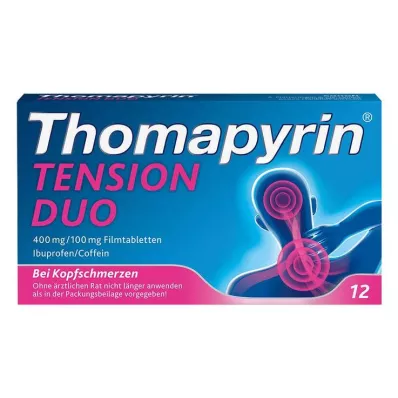 THOMAPYRIN TENSION DUO 400 mg/100 mg film-coated tablets, 12 pcs THOMAPYRIN TENSION DUO 400 mg/100 mg film-coated tablets, 12 pcs