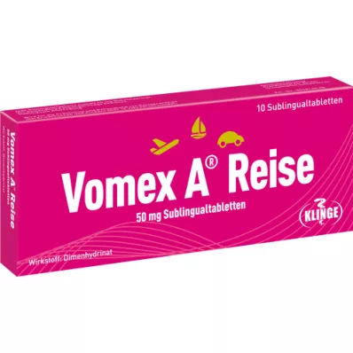 VOMEX A Reise 50 mg Sublingual Tablets, 10 pcs