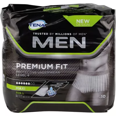 TENA MEN Level 4 Premium Fit Prot.Underwear L, 10 pcs