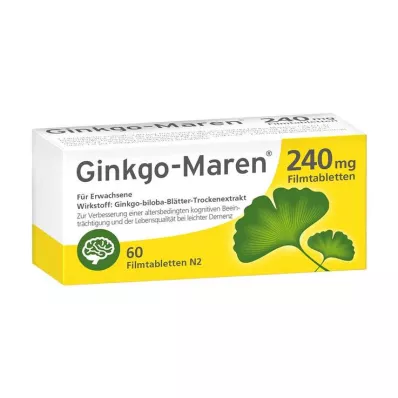 GINKGO-MAREN 240 mg film-coated tablets, 60 pcs GINKGO-MAREN 240 mg film-coated tablets, 60 pcs