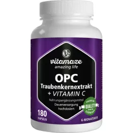 OPC TRAUBENKERNEXTRAKT high-dose+vitamin C capsules, 180 pcs