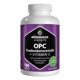 OPC TRAUBENKERNEXTRAKT high-dose+vitamin C capsules, 180 pcs