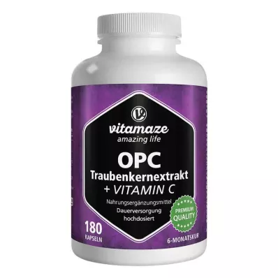 OPC TRAUBENKERNEXTRAKT high-dose+vitamin C capsules, 180 pcs