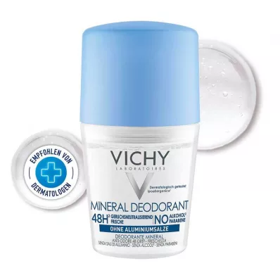 VICHY DEO Roll-on Mineral 48h without aluminium, 50 ml VICHY DEO Roll-on Mineral 48h without aluminium, 50 ml