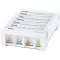 ANABOX Compact 7 days weekly dosage dispenser white, 1 pc