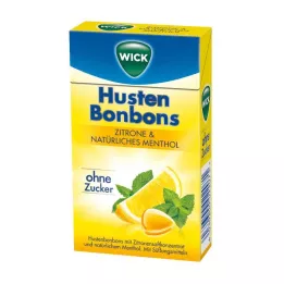 WICK Lemon &amp; natural menthol candies without sugar Clickbox, 46 g