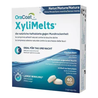 ORACOAT XyliMelts adhesive tablets without mint, 40 pcs ORACOAT XyliMelts adhesive tablets without mint, 40 pcs