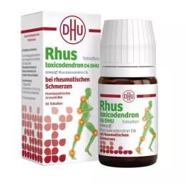 RHUS TOXICODENDRON D 6 Tabl.for rheumatic pain, 80 pcs
