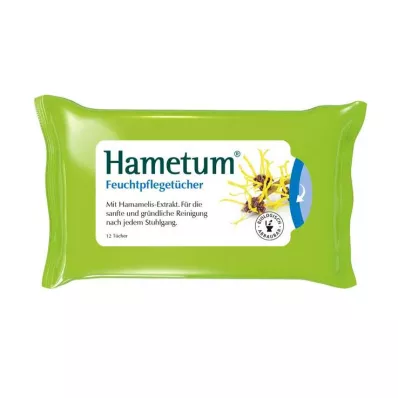 HAMETUM Wet wipes with witch hazel, 12 pcs