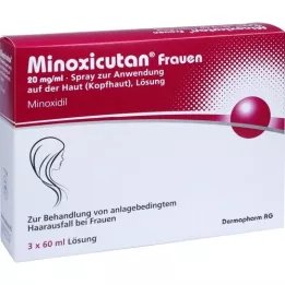 MINOXICUTAN Women 20 mg/ml Spray, 3X60 ml