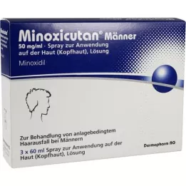 MINOXICUTAN Men 50 mg/ml Spray, 3X60 ml