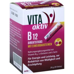 VITA AKTIV B12 direct sticks with protein building blocks, 20 pcs