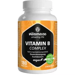 VITAMIN B COMPLEX high-dose vegan tablets, 180 pcs