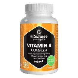 VITAMIN B COMPLEX high-dose vegan tablets, 180 pcs