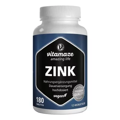 Zinc 25 mg high-dose vegan tablets, 180 pcs Zinc 25 mg high-dose vegan tablets, 180 pcs