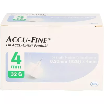 ACCU FINE sterile needles for insulin pens 4 mm 32 G, 100 pcs