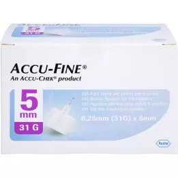 ACCU FINE sterile needles for insulin pens 5 mm 31 G, 100 pcs