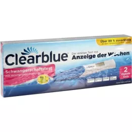 CLEARBLUE Pregnancy test with week determination, 2 pcs