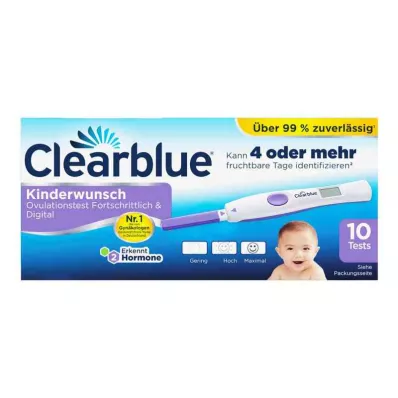 CLEARBLUE Ovulation test advanced & digital, 10 pcs CLEARBLUE Ovulation test advanced & digital, 10 pcs