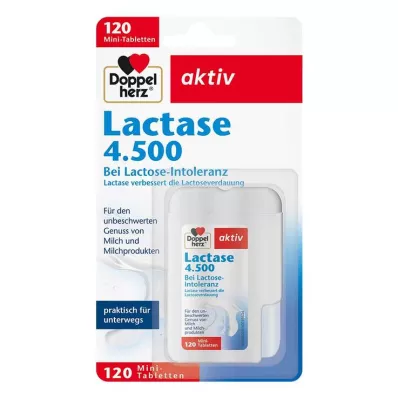 DOPPELHERZ Lactase 4,500 tablets, 120 pcs
