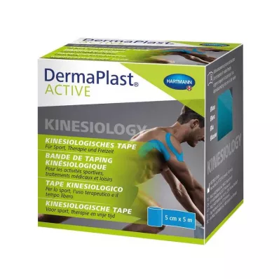 Dermaplast Active Kinesiology Tape 5 cmx5 m blue, 1 pc Dermaplast Active Kinesiology Tape 5 cmx5 m blue, 1 pc