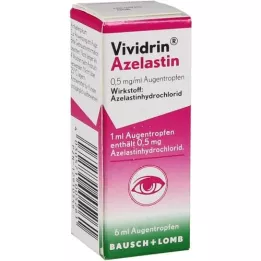 VIVIDRIN Azelastine 0.5 mg/ml eye drops, 6 ml