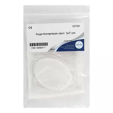AUGENKOMPRESSE 50x70 mm sterile for first aid box, 1 pc AUGENKOMPRESSE 50x70 mm sterile for first aid box, 1 pc