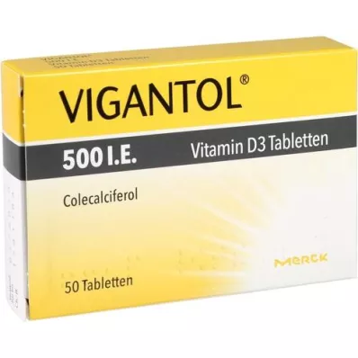 VIGANTOL 500 I.U. vitamin D3 tablets, 50 pcs